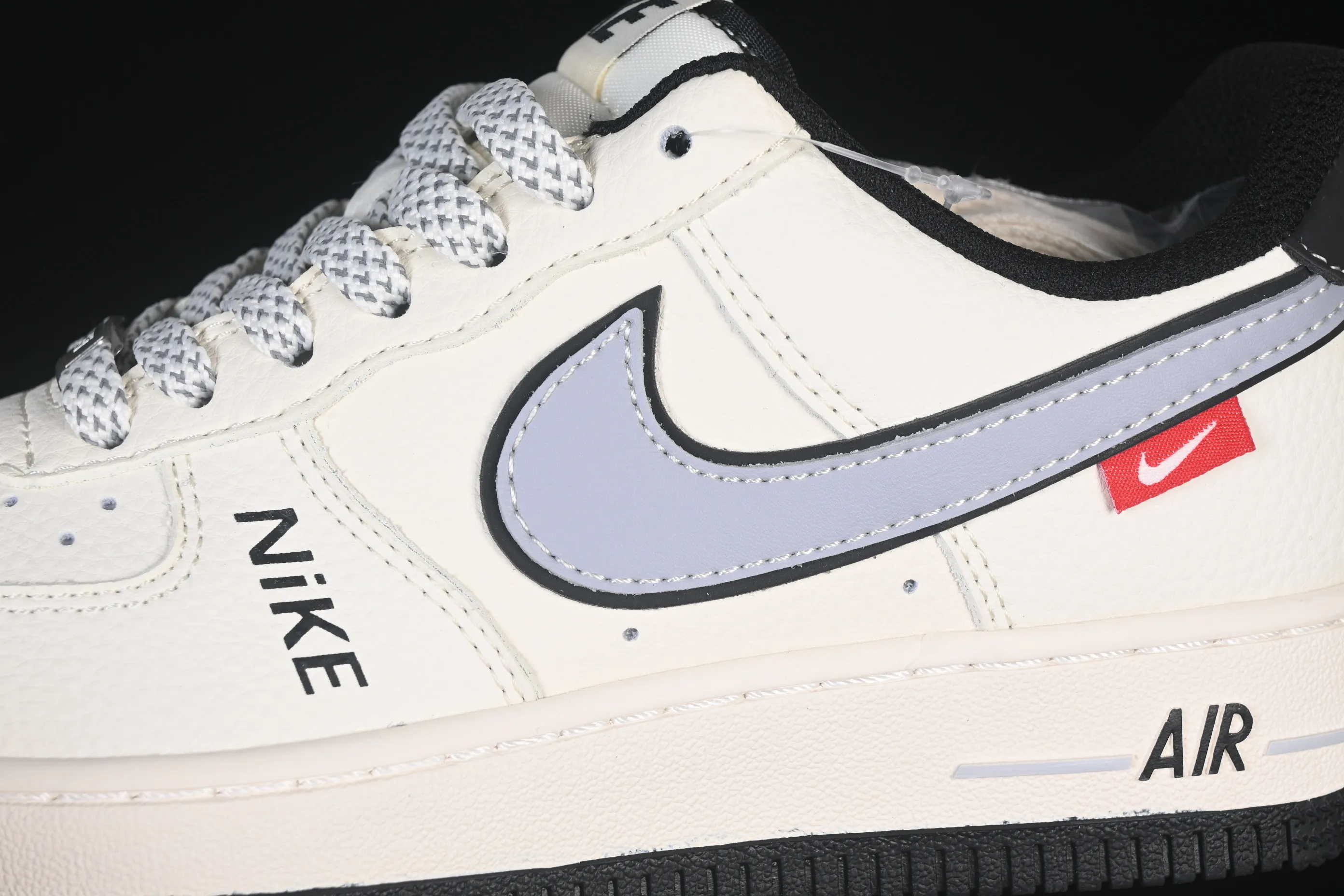 All Categories Nk Air Force 1 Air Force Series Nk Air Force 1 Low Air Force Low Nike Air Force 1'07 Low Beige Gray Black Letters Air Force One Low Casual Shoes JS8028-018